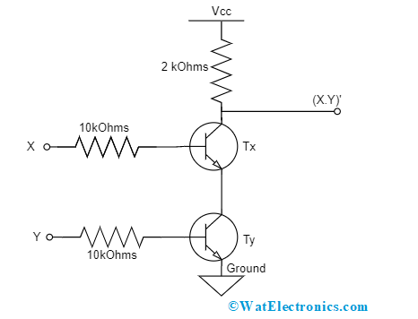 NAND Gate Using Transistor
