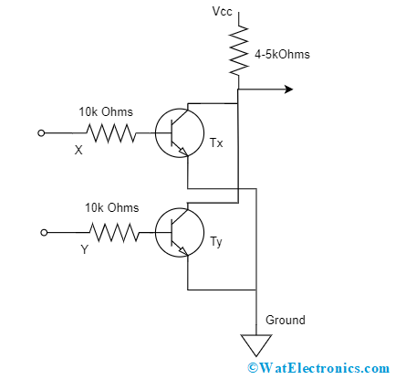 NOR Using Transistor