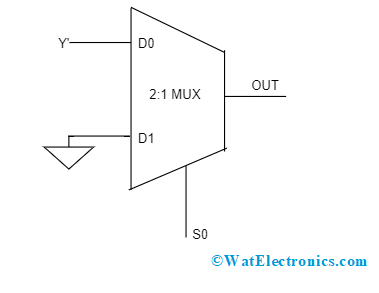 NOT OR Using Multiplexer