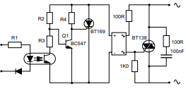 Opto-Isolated Triac Triggering Circuit