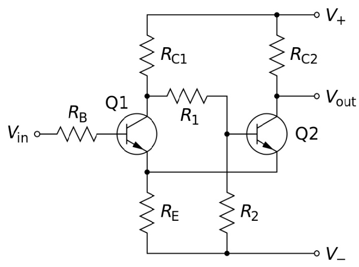 Schmitt Trigger using Transistors
