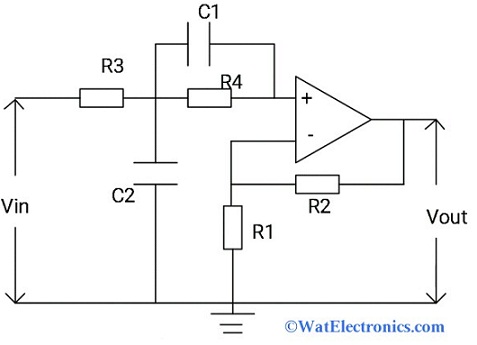 Second Order Active Low Pass Filter