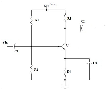 Single Stage RC Coupled Amplifier 