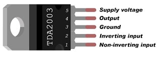 TDA2003 IC Pin Configuration