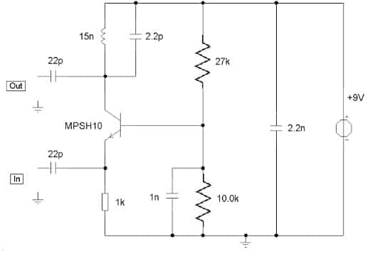 TV Preamplifier Circuit