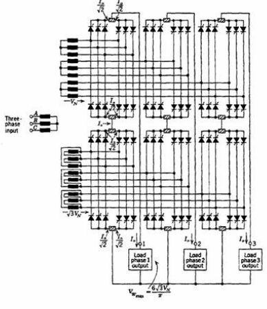 Twelve-Pulse Bridge Cycloconverter