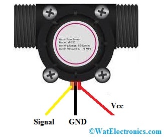 YF-S201 Flow Sensor Pinout