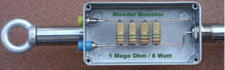 Swinging choke with bleeder resistor