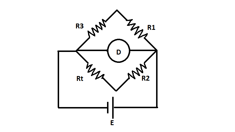 Circuit du thermomètre à résistance